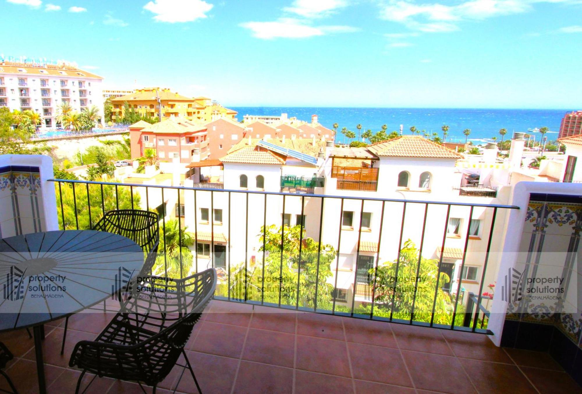 شقة Lomas De Mena, 21 - Atico Con Vistas Al Mar - Piscina Y Barbacoa - Parking Gratis - Excelente Conexion Wifi بينالماذينا المظهر الخارجي الصورة